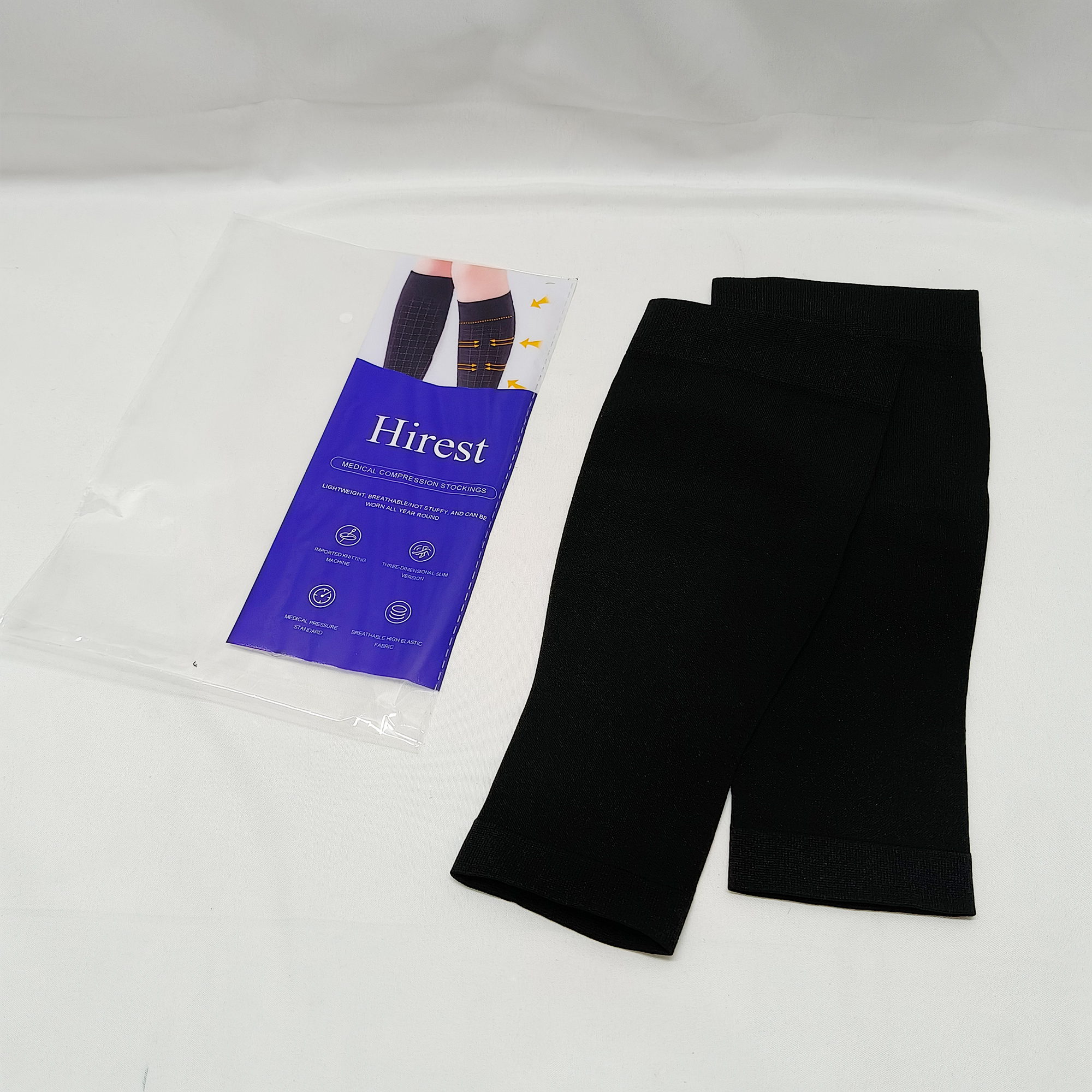 Hirest-Medical compression stockings,20-30 mmHg Medical Compression Socks for Women & Men, Knee High Open Toe Stockings, Circulation Support & Comfort Hose - Image 5