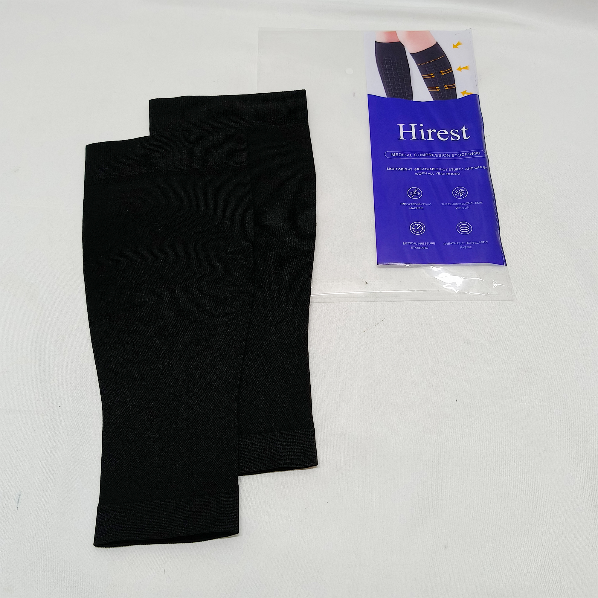Hirest-Medical compression stockings,20-30 mmHg Medical Compression Socks for Women & Men, Knee High Open Toe Stockings, Circulation Support & Comfort Hose - Image 6