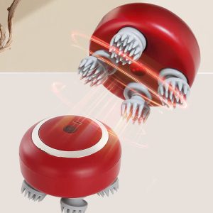 Hirest-Electric scalp massagers for household use,Upgraded Electric Scalp Massager for Men Women,4 Massage Heads, 3 Speeds, Waterproof Massager for Soothing Muscles Joints, Hair Growth, Stress Relax